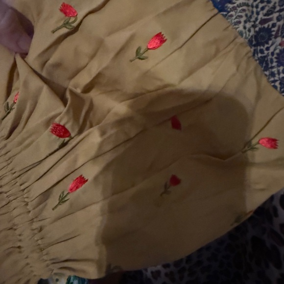 Benares Leopard Print Women's Top with Yellow Sleeves nwot sz L - Picture 4 of 7